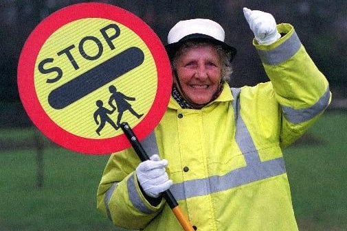Lollipop lady Kate Stone who helped pupils cross the road outside Victoria Primary in Morley was celebrating a year long extension to her contract after a school campaign to keep her on.