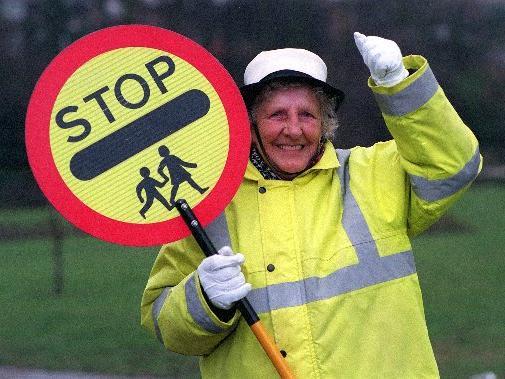 Lollipop lady Kate Stone who helped pupils cross the road outside Victoria Primary in Morley was celebrating a year long extension to her contract after a school campaign to keep her on.