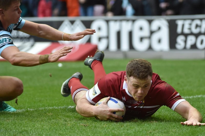 Joe Burgess was unstoppable, one of his three tries in the winning match.