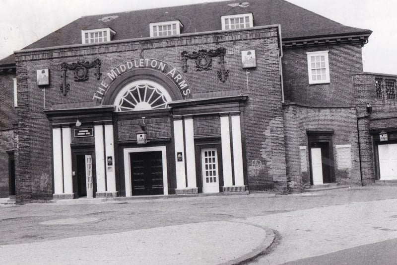 The Middleton Arms served the local community for eight decades until it closed in 2009. This photo rewinds to June 1985 when a room above the Tetley House was converted into a private snooker club.