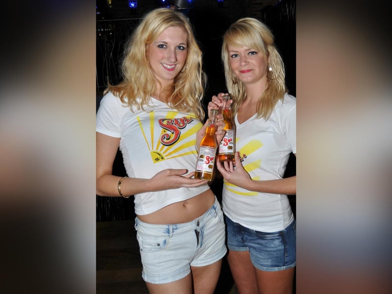 Phoebe and Chloe are the Infinity Promotions girls, in Storm in 2012.