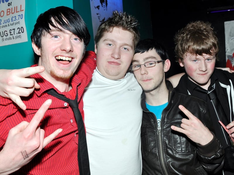 Pete, Joel, George and Jack having a rocking time in Vivaz, in 2010.