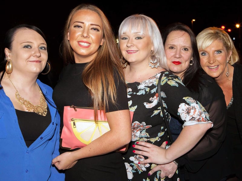Jenny, Portia, Leanne, Rach and Caz enjoying a night out in Storm, in 2015.