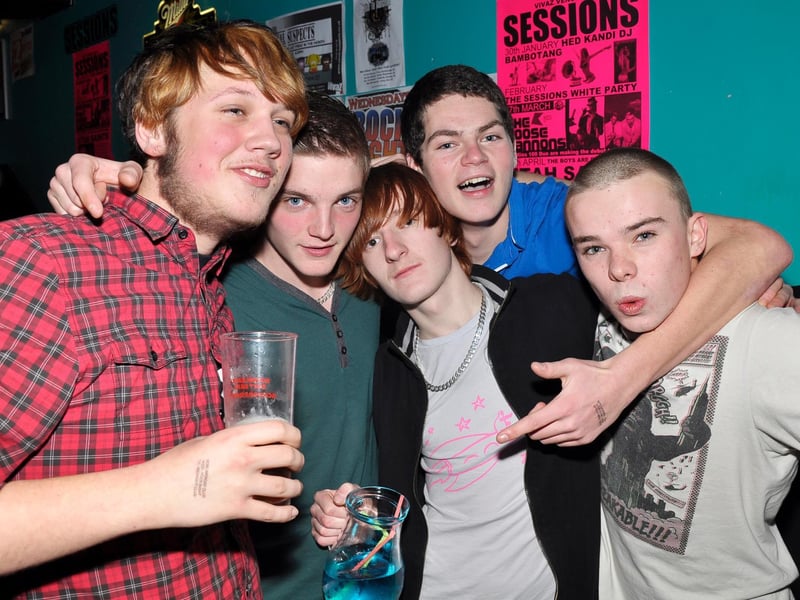 Josh, James, Sam, Chesney and Nathan, in Vivaz in 2010.