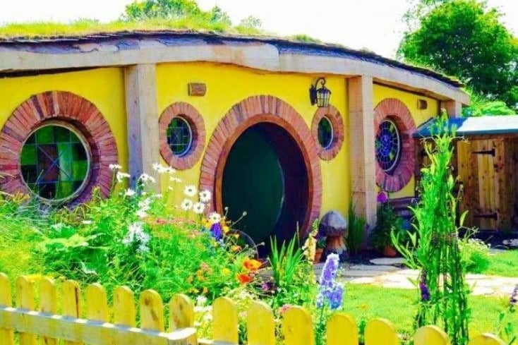 A family-run farm in North York Moors which offers a range of accommodation - including this incredible Hobbit's House-inspired home. Potts Corner, which has been inspired by the fantastical worlds of storybooks, features a circular door and windows, timber frames and grass on the roof. Sleeps six people.