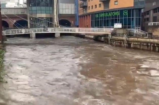 The River Aire in Leeds will be temporarily closed at points during construction, meaning you won't be able to navigate down the river - and no river taxis during that time