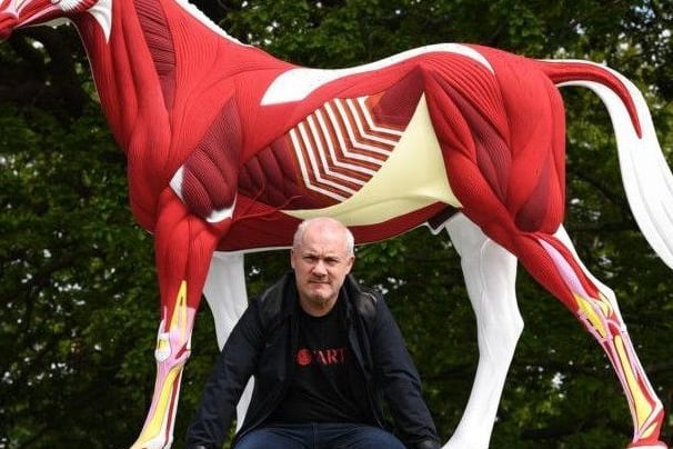 Artist Damien Hirst was born in Bristol but grew up in Leeds. He went to Allerton Grange School and then Jacob Kramer College - now Leeds Art University - although he was refused admission the first time he applied and had to reapply on a foundation course. The artist is now reportedly the United Kingdom's richest living artist. In 2019, two of his sculptures Hymn and Anatomy of an Angel were put on display on Briggate. Photo: Jonathan Gawthorpe