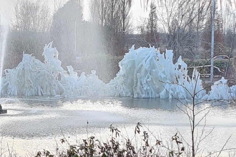 A cold morning made for an incredible shot of the fountains from Mina Willetts.