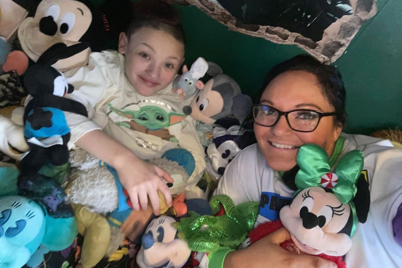 Catherine Hamilton, 32, and her son Archie, 10, are Disney fanatics with their whole house decked out with Disney gear