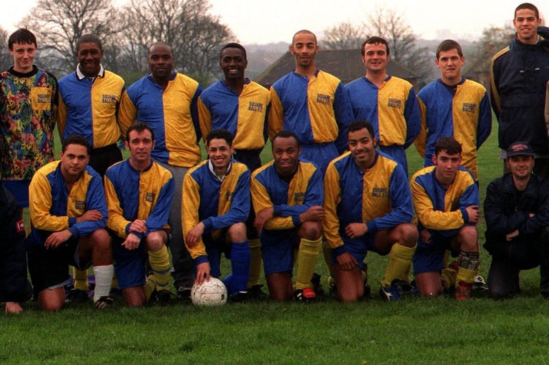 Square Ball, winners of Division 3 of the Leeds Sunday League in April 1998.