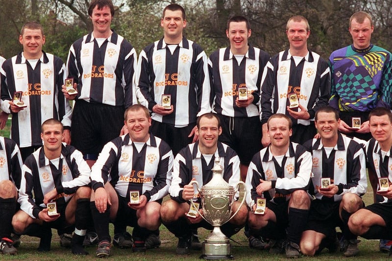 Goose 87 after they beat Seacroft Green in the final of the Raftery Cup in April 1999.