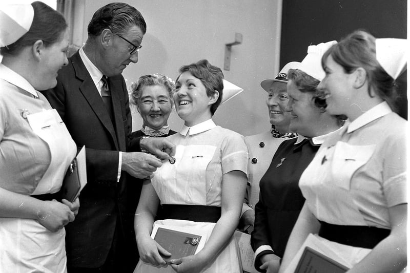 RETRO: The summer of 1970 nurses receiving awards at Wigan Infirmary