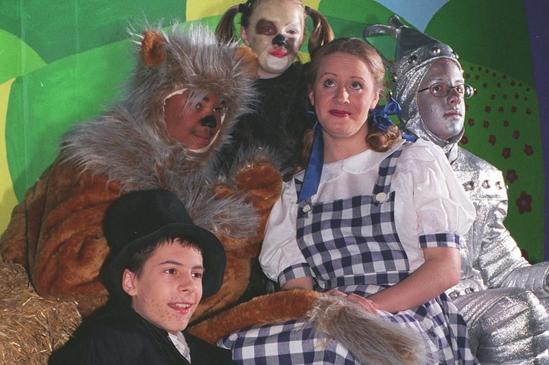 Pupils at Roundhay School were preparing to stage The Wizard of Oz. Pictured, back left to right, Caulton Cuffy (Lion) and Holly Read (Toto). Front Ben Brown (Scarecrow), Phoebe Smith (Dorothy) and John Havard (Tinman).