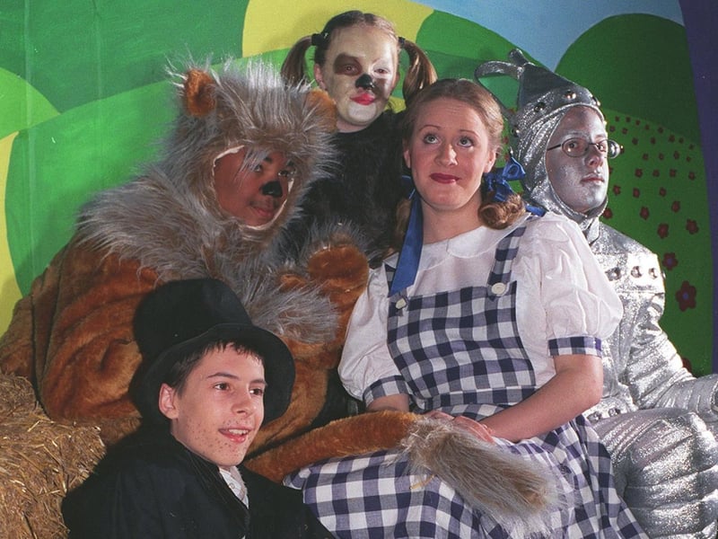 Pupils at Roundhay School were preparing to stage The Wizard of Oz. Pictured, back left to right, Caulton Cuffy (Lion) and Holly Read (Toto). Front Ben Brown (Scarecrow), Phoebe Smith (Dorothy) and John Havard (Tinman).