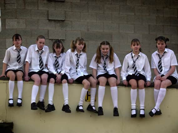 Youngsters from Chris Wright’s School of Contemporary Dance in Southport, from left, Nicola Wainwright, Jenna Fishwick, Elizabeth Taylor, Lydia Perry, Charlotte Lilley, Amanda Williamson and Joanne Murphy, who are some of the dancers who will be performing at Southport Theatre with Pink Floyd tribute group Think Floyd