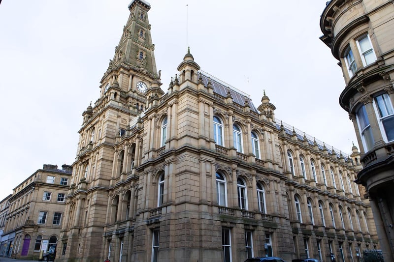 Halifax's ornate town hall was designed by Charles Barry, who also designed the Houses of Parliament. This Grade ll* listed building has a magnificent 180ft tower and spire which is enriched with sculpture.