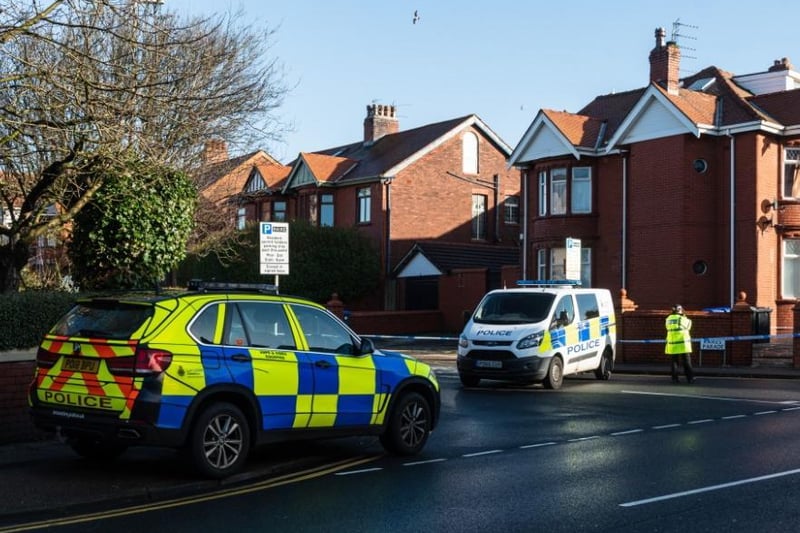 Around 30 homes along the road were evacuated and a cordon was put in place while emergency services attended.