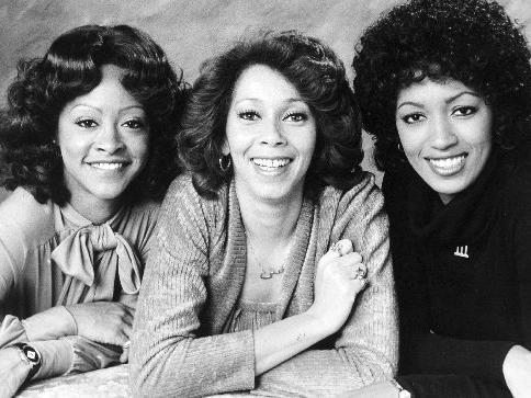The Three Degrees - left Valerie Holiday., middle, Helen Scott, right Sheila Ferguson - at Wakefield Theatre Royal in November 1979