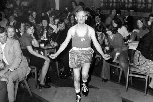 Wakefield's world skipping champion Albert Rayner was set to break his own record of 108 skips in 10 seconds in 1977.