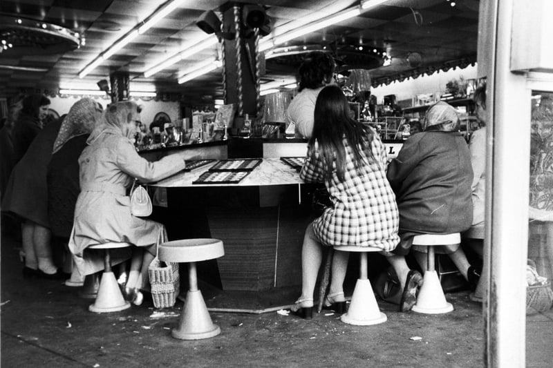 Crowds gather to play bingo in Castleford on September 17, 1973