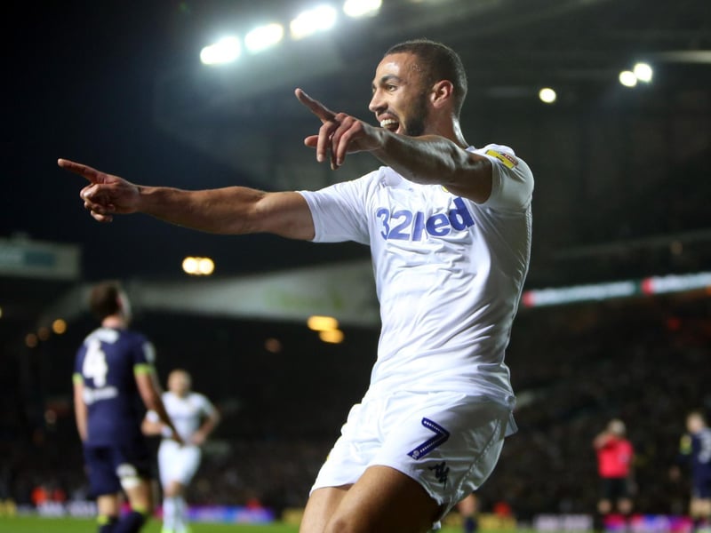 Kemar Roofe celebrates scoring against Derby County in January 2019 as 'Spygate' dominated the back page (and front page!) headlines.