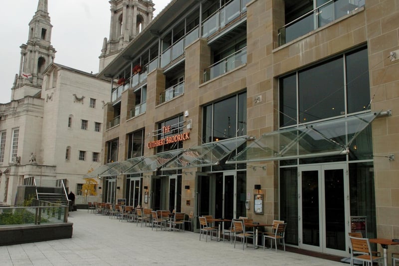 Enjoy drinks on this Wetherspoons' large raised outdoor terrace, overlooking Millennium Square.
