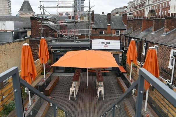 This cool Leeds bar has a huge outdoor area with loads of different seating arrangements, and it's even on a rooftop. Perfect to accommodate you and five other friends when it reopens in April.
