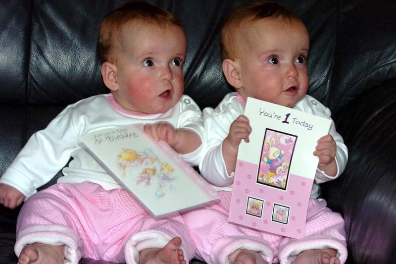 Premature twins Shannon and Hope Clarke celebrate their first birthday at their home in Morley.