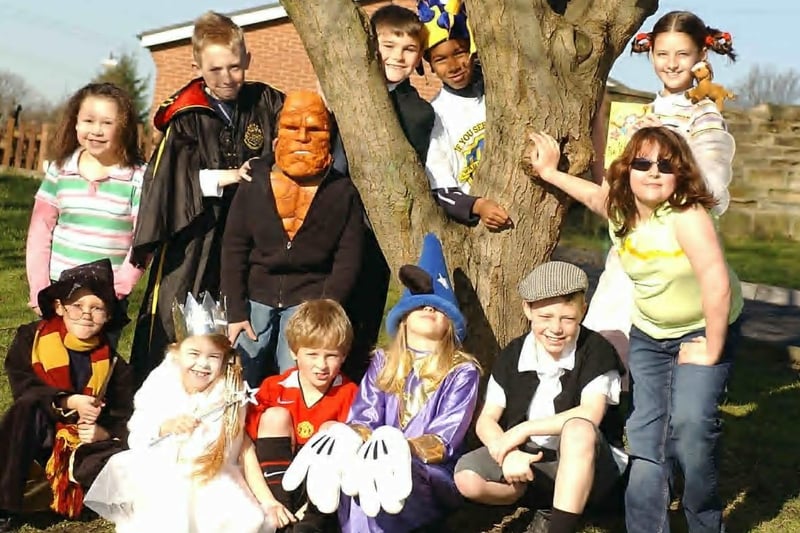 World Book Day at St Paul's J and I School Alverthorpe - The school council in various costumes.