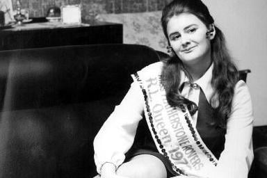 A press photograph of Pat Randle, the 1972 Miss Featherstone Rovers Rugby League Queen