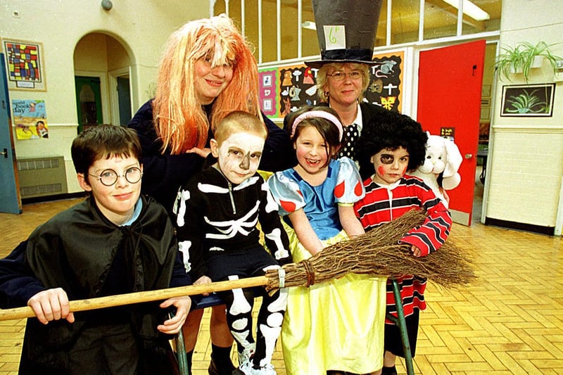 World Book Day at Lee Mount Junior and Infant School back in 2002.