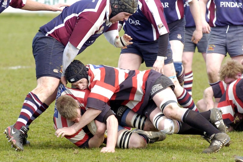 Scarborough’s rugby team pictured here in action against Malton.