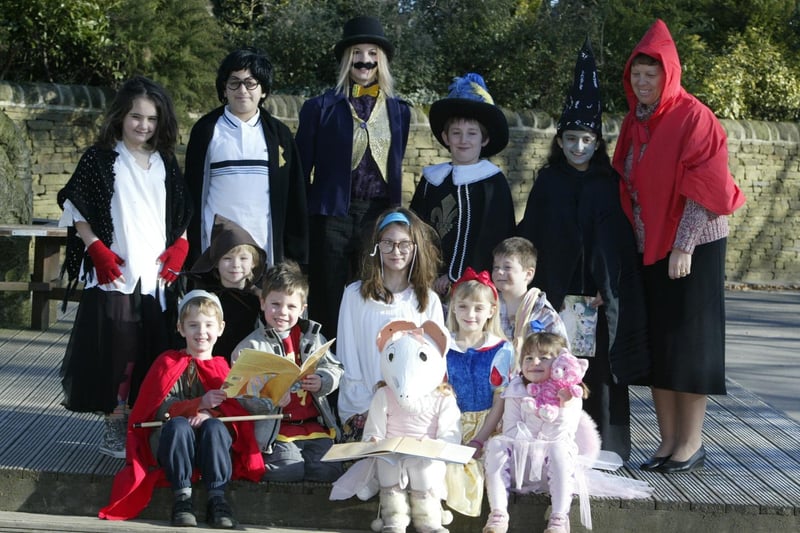 Pupils and staff are pictured at the World Book Day at Holy Trinity school, Halifax back in 2006.