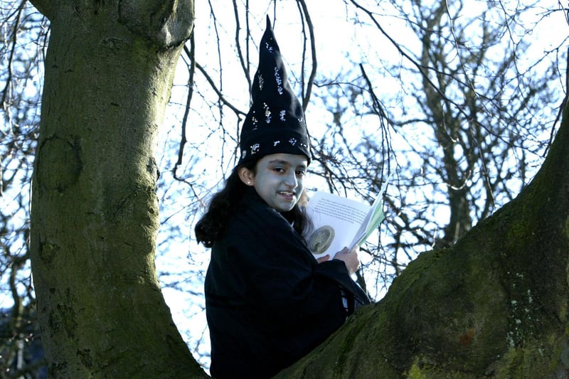 Haiqa Baig, 10, pictured in her costume at the World Book Day at Holy Trinity school in 2006.