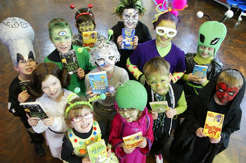Students at Greetland Academy dressed up in space and alien theme for World Book Day back in 2011.