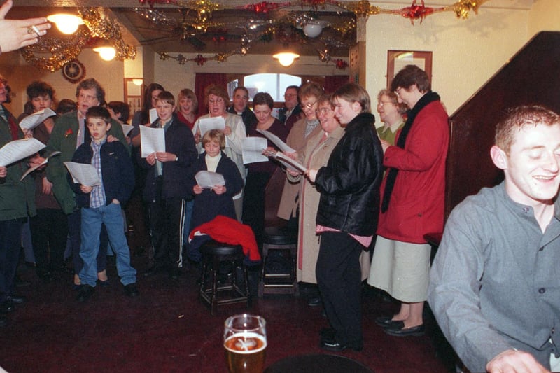 December 1999 and St Andrew's Methodish Church held at carol concert in The Tommy Wass pub.