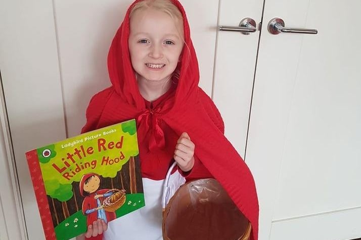 Emily as Little Red Riding Hood. Picture byJenny Goodson Clark