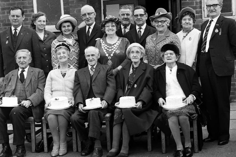 A special celebratory treat for some of Aspull's older residents in 1971