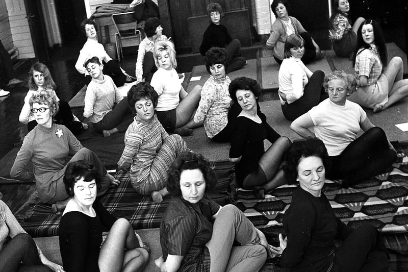 Yoga evening classes become popular in  Ashton during 1971