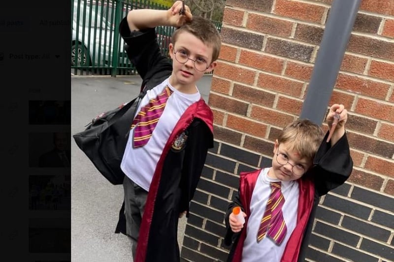 Savhanna Leigh Naylor said: "Marley & Harley as Harry Potter! Love how they both loved the same costume!"
