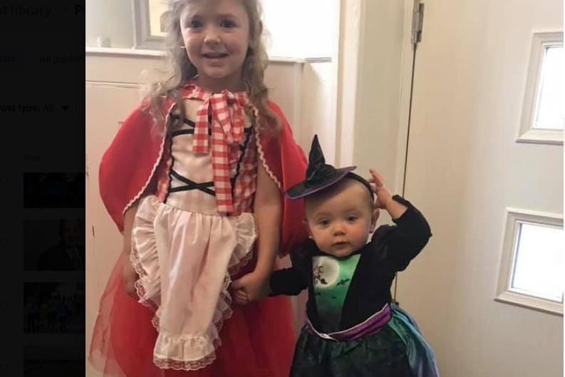 Vicky Hogan said: "Poppy and Millie as Little Red Riding Hood and Room on a Broom.