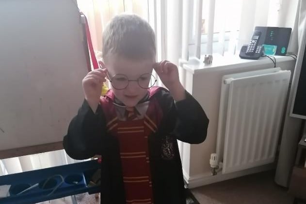 Stacey Rhodes said: "Our cute Harry Potter."