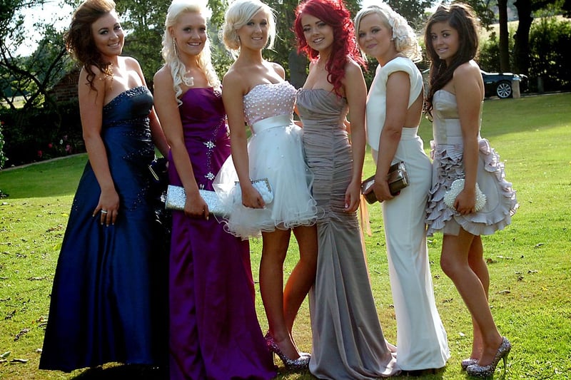 Students from Allerton Bywater's Brighsaw High School at their prom at Rogerthorpe Manor, Badsworth, in July 2011. Pictures are Julia, Sophie, Ellise, Lowry, Jessica and Francesca.