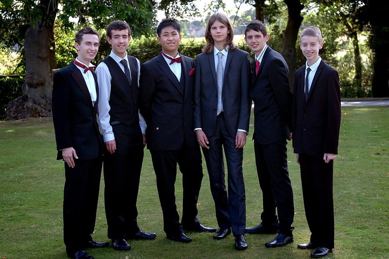 David, Edward, John, Zac, Brett and Lewis were dressed to the nines.