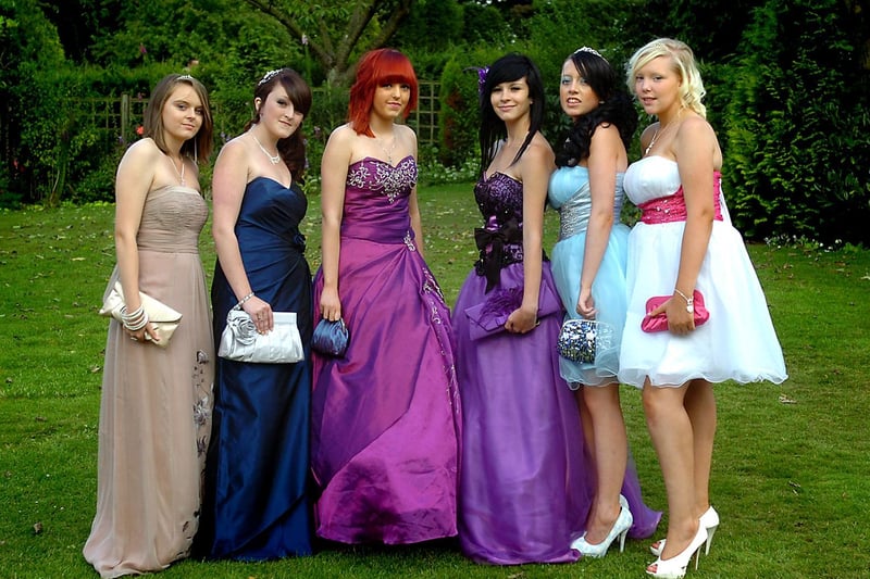 It was all smiles for Sarah, Holly, Shannon, Amy, Katie and Rebekah during their prom.