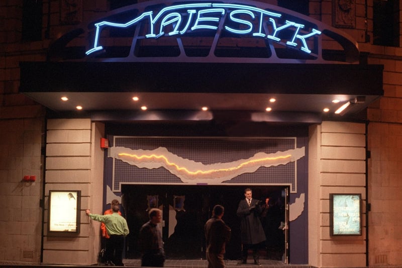 The imposing frontage of the Majestyk Club, city square, just after it opened in 1996
