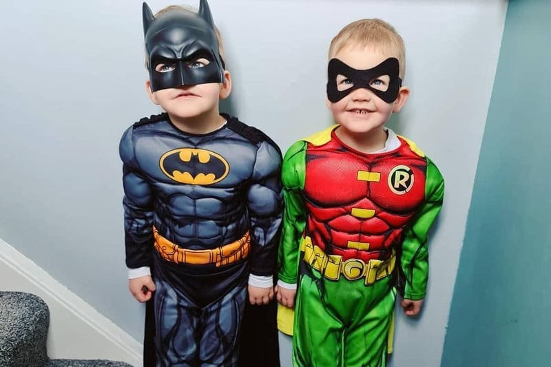 Here is Batman and Robin aka as Rory and Reggie (sent in by Terrie-Anne Nolan)