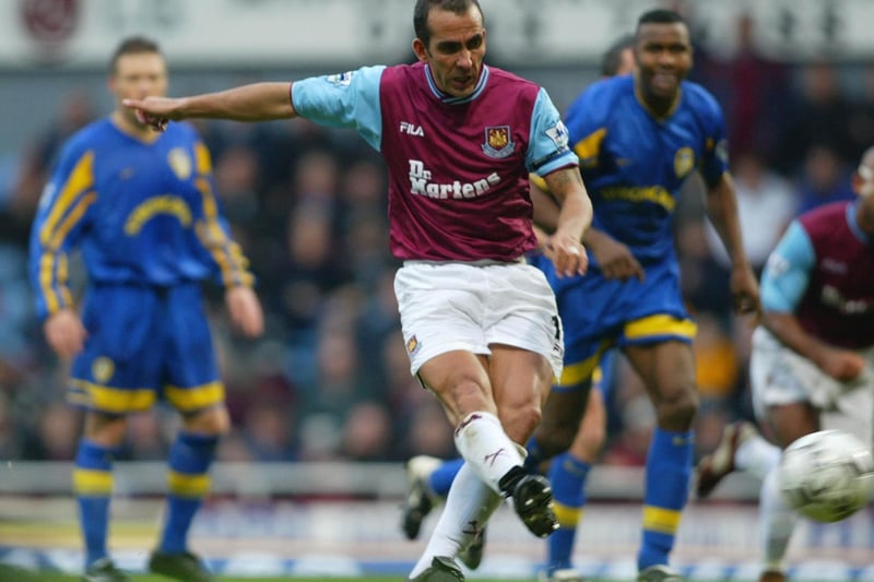 Paolo di Canio pulled one back for the Hammers from the penalty spot after 50 minutes.