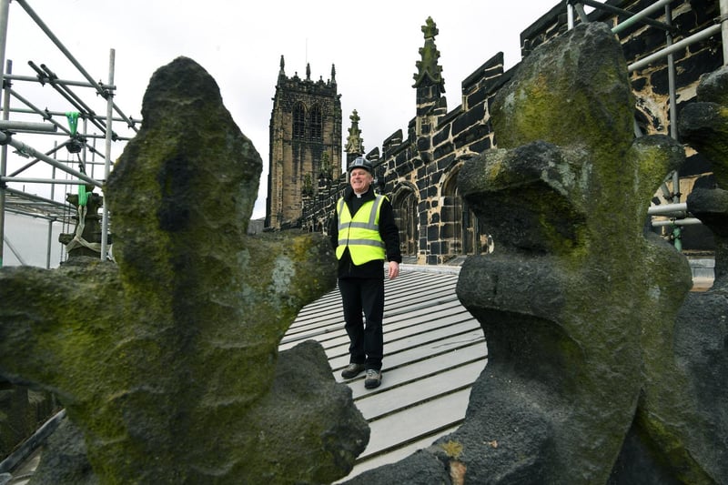 This work is not only helping to restore the Minster for future generations but it also provides much-needed work for stonemasons, architects and surveyors and scaffolding contractors,