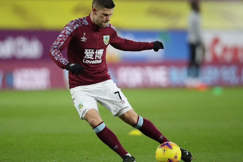 A tough game to come back in to after injury as he continues to nurse himself back to full fitness. His presence gives the Clarets more of a balanced look, with Brownhill switched to the centre, but he didn't see much of the ball today.